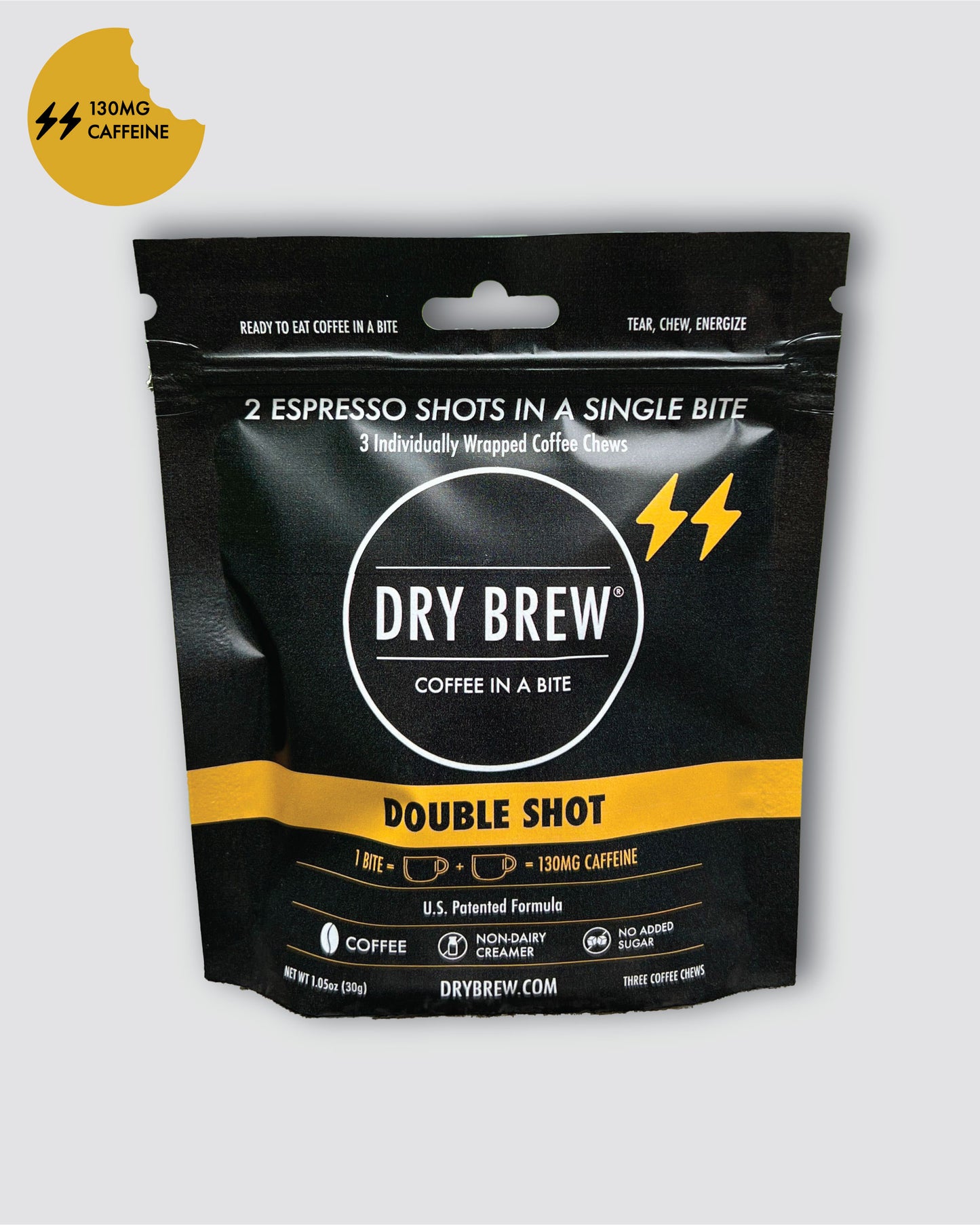 Dry Brew Sample Pack 9 Coffee Chews – portable caffeine bites for hikers and athletes.