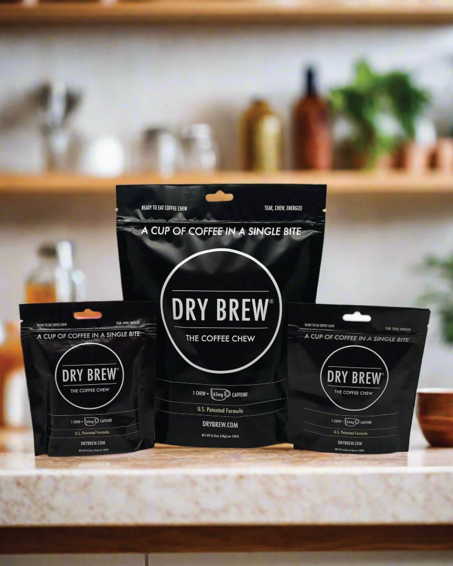 Dry Brew OG Adventure Coffee Pack – 21 portable caffeine chews for hikers and athletes.