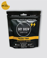 Dry Brew Sample Pack 9 Coffee Chews – portable caffeine bites for hikers and athletes.