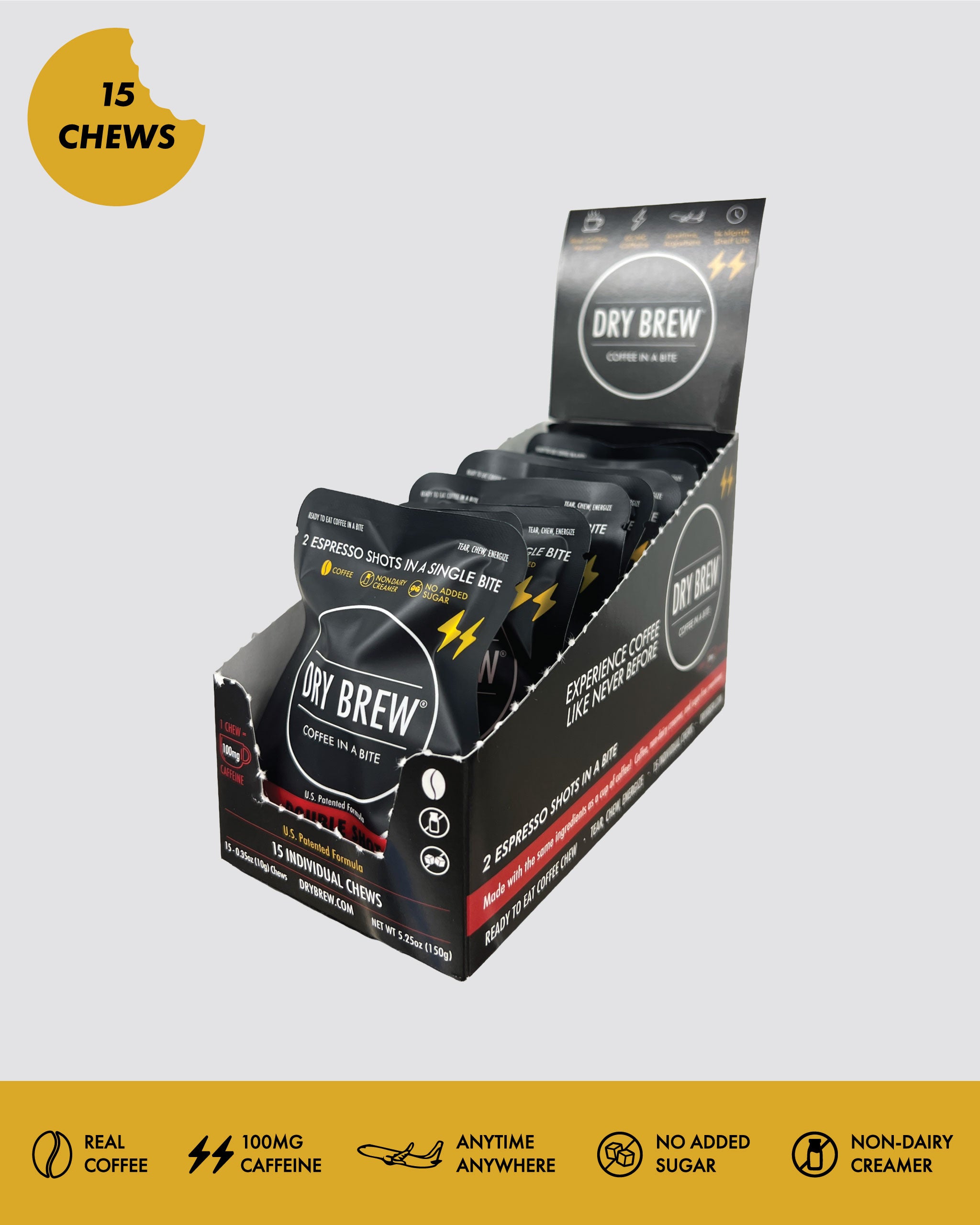 Double Shot Retail Carton - 15 Bites