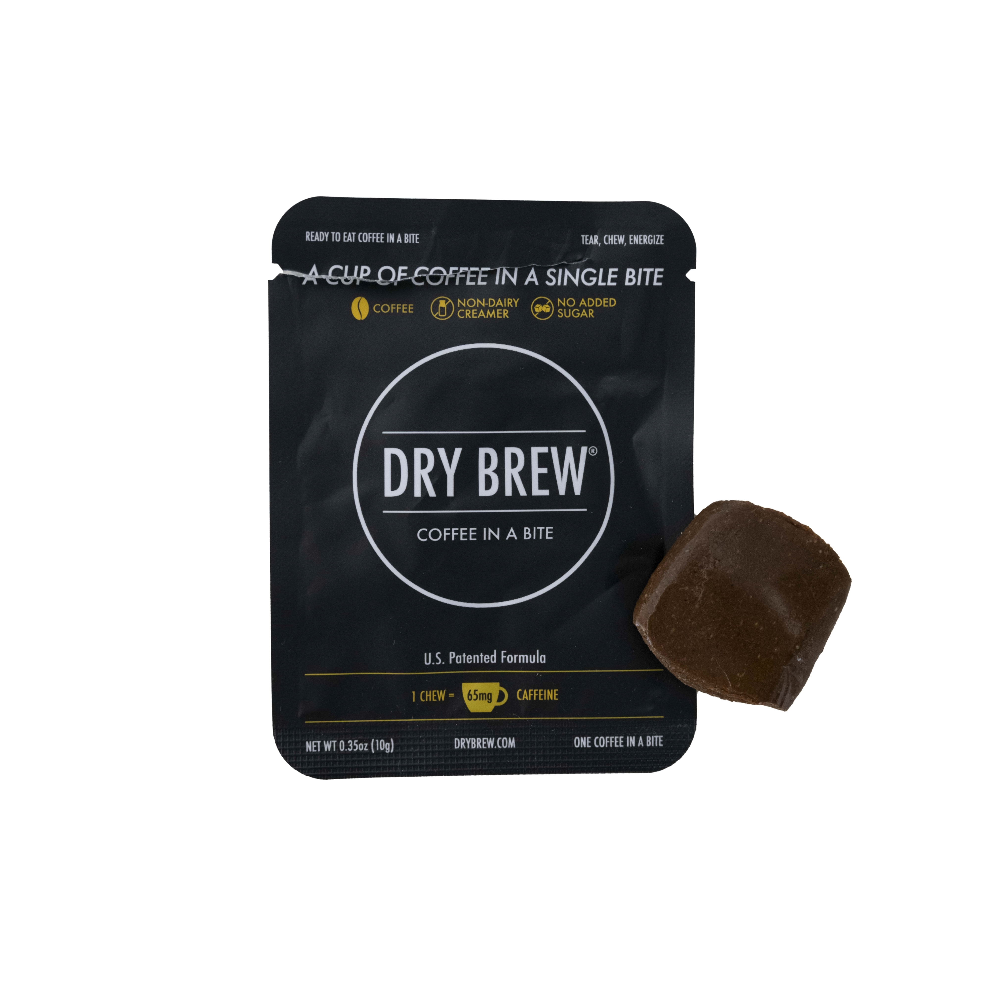 Unwrapped Dry Brew Original coffee bite, medium roast chewable coffee